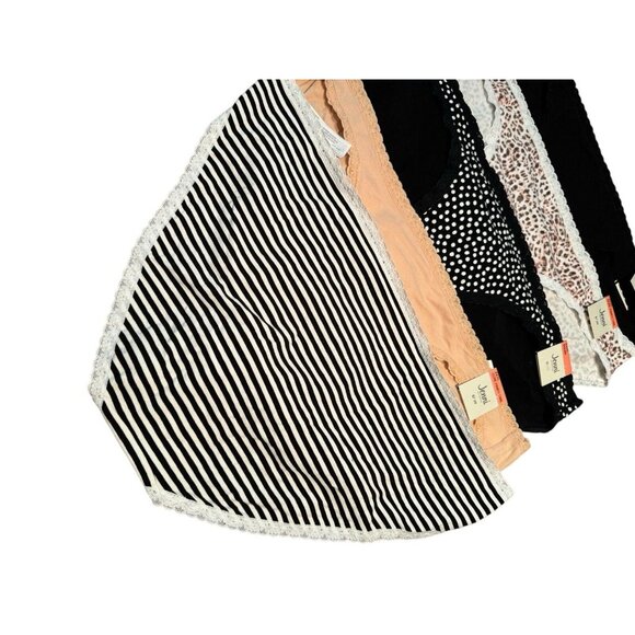 Lot of 5 Jenni Women's Sz 3XL Lace Trim Cotton‎ Bikini Panties Underwear - Picture 2 of 2